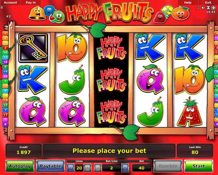 Видео покер Happy Fruits демо-игра