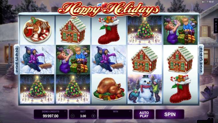 Онлайн слот Happy Holidays играть