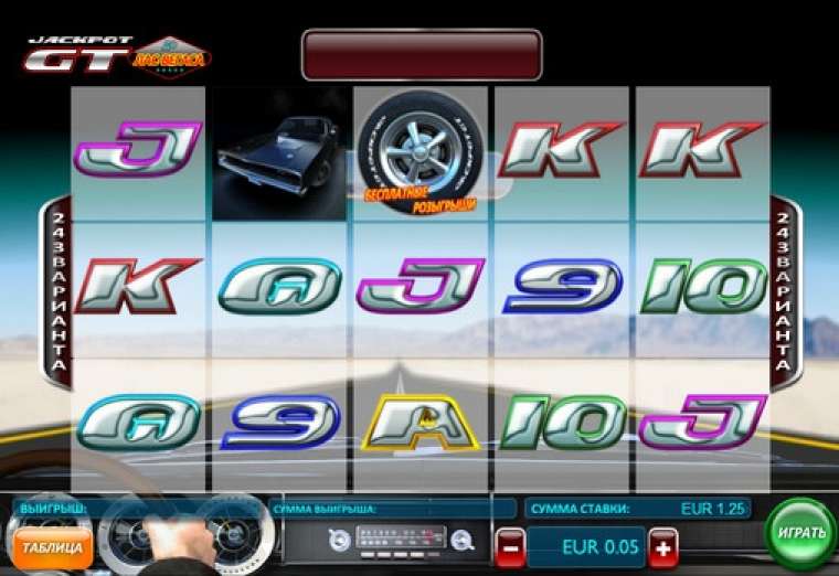 Видео покер Jackpot GT: Race to Vegas демо-игра