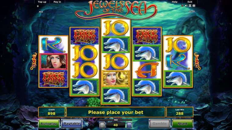 Видео покер Jewels of the Sea демо-игра