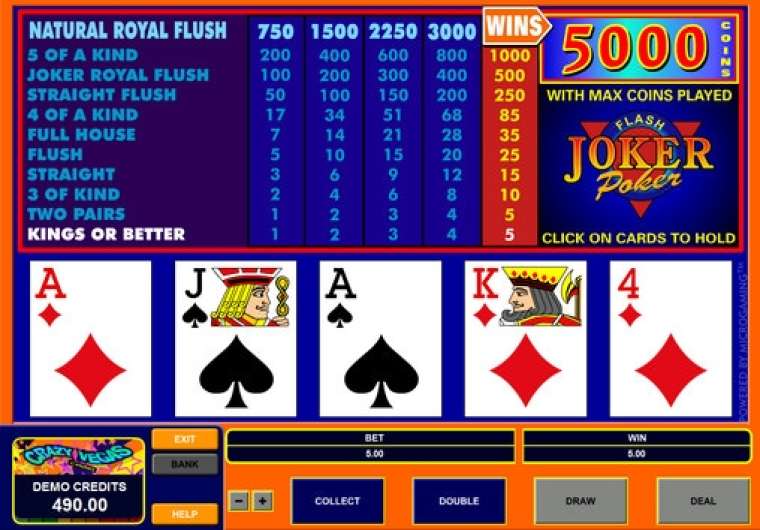 Видео покер Joker Poker Flash демо-игра