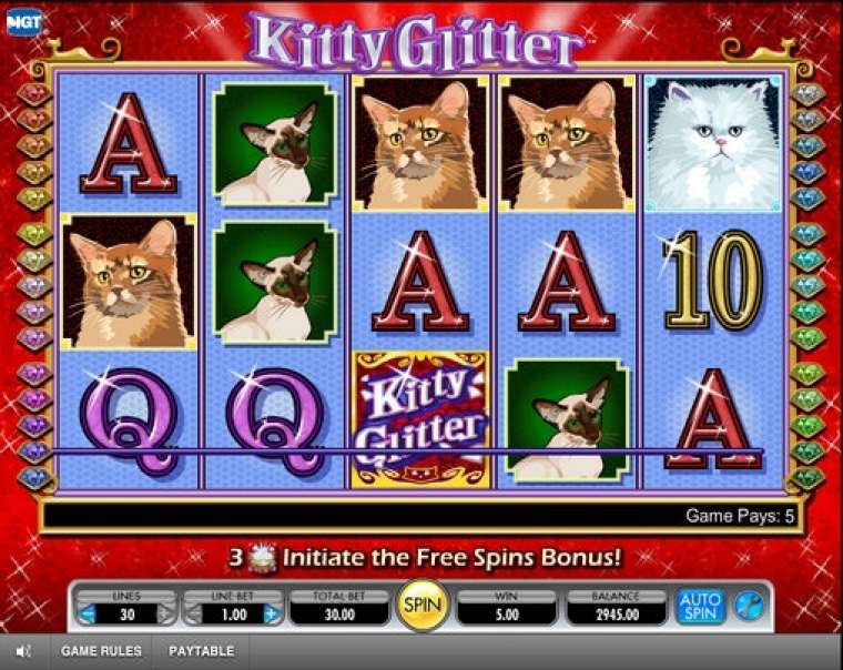 Видео покер Kitty Glitter демо-игра