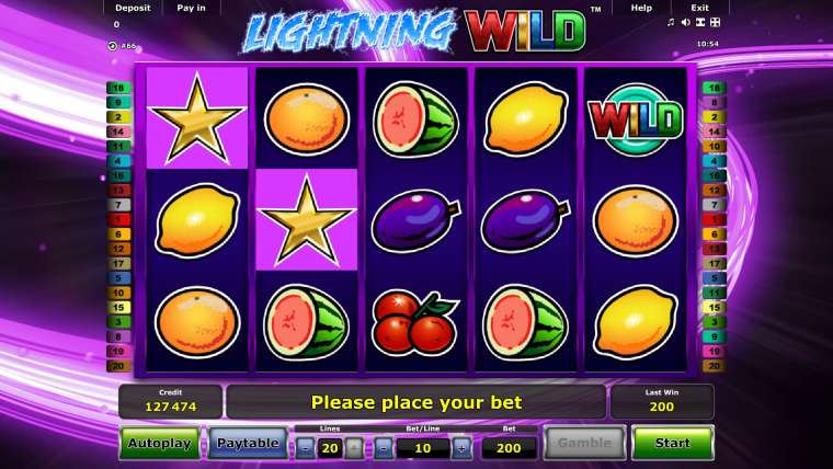 Видео покер Lightning Wild демо-игра