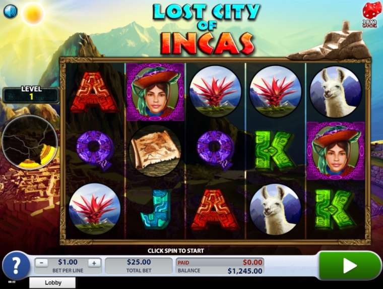Видео покер Lost City of Incas демо-игра