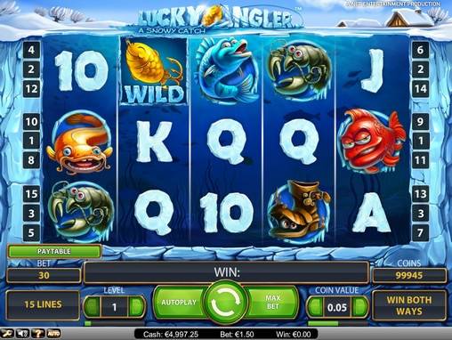 Lucky Angler – A Snowy Catch