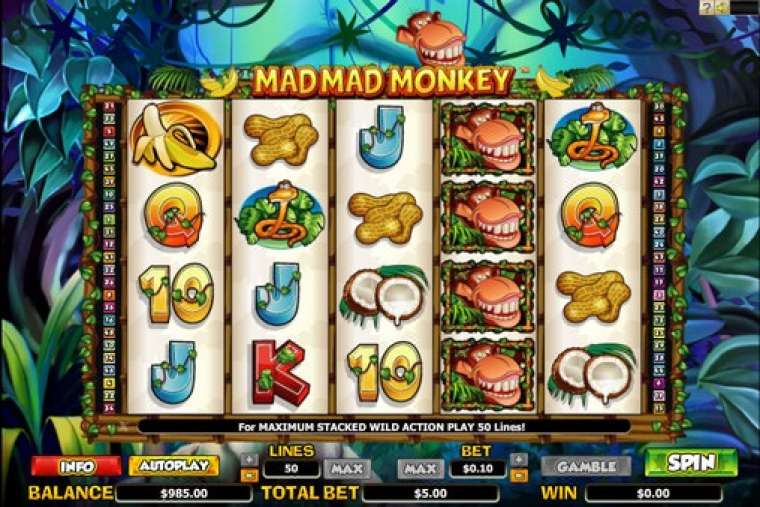 Онлайн слот Mad Mad Monkey играть