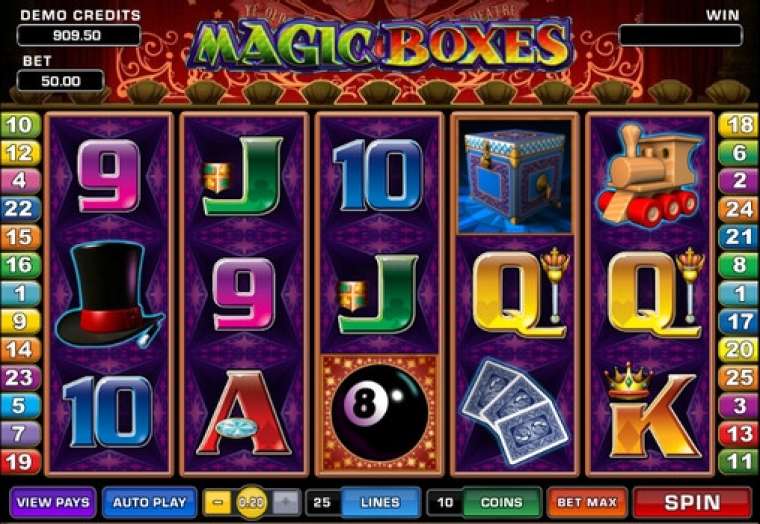 Онлайн слот Magic Boxes играть