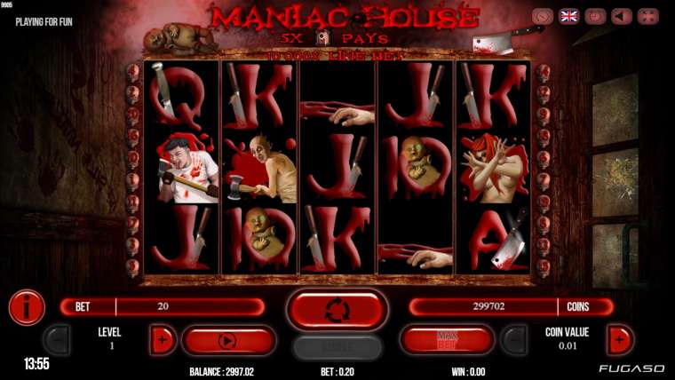 Онлайн слот Maniac House играть