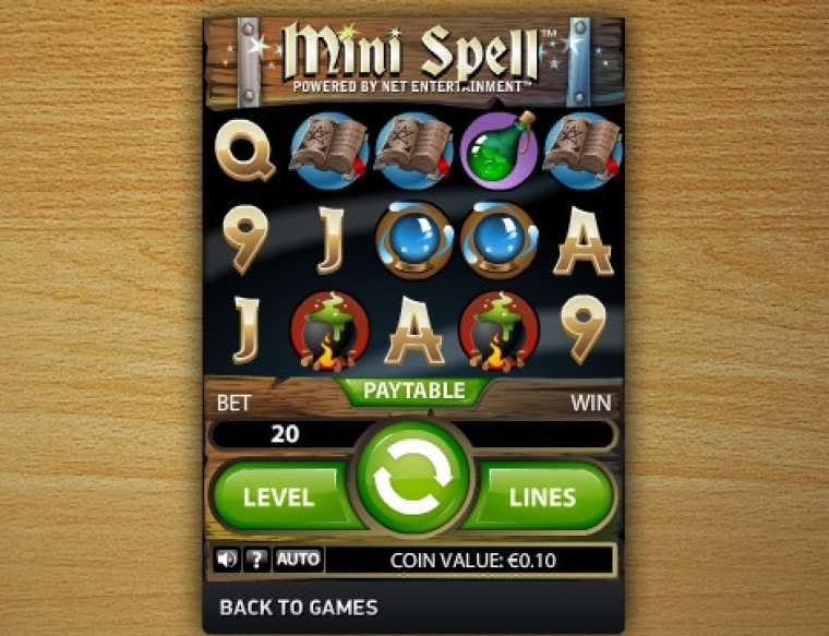 Видео покер Mini Spell демо-игра