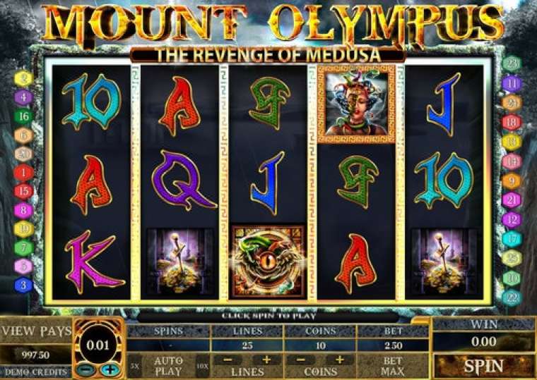 Видео покер Mount Olympus – The Revenge of Medusa демо-игра