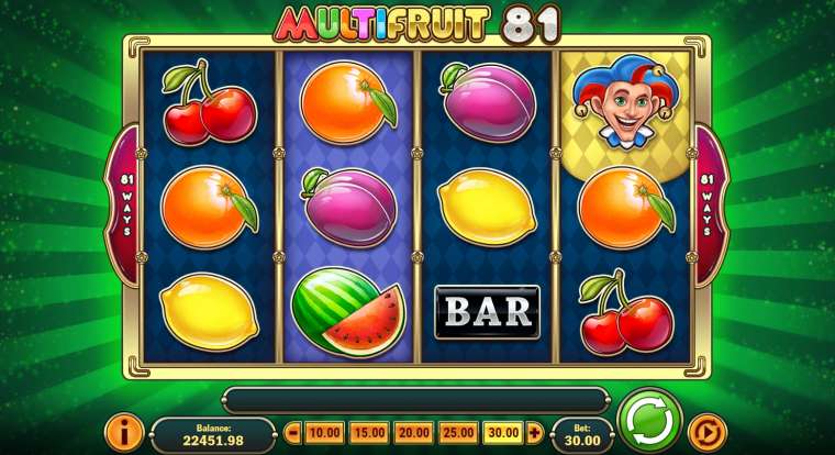 Онлайн слот MultiFruit 81 играть