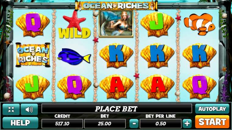 Видео покер Ocean Riches демо-игра