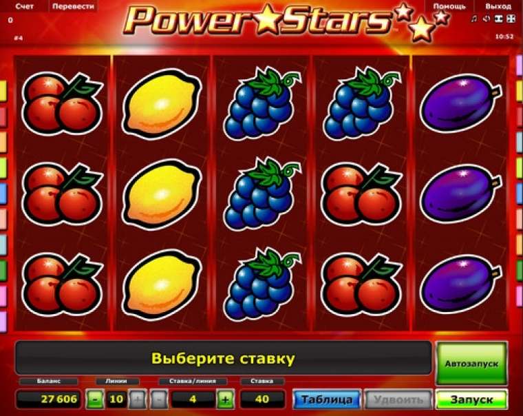 Видео покер Power Stars демо-игра