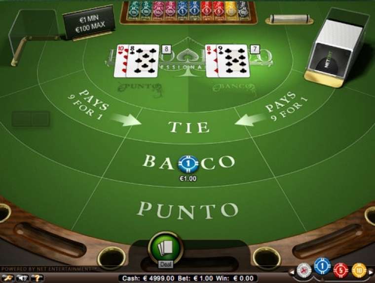 Видео покер Punto Banco – Professional Series демо-игра