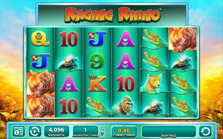 Видео покер Raging Rhino демо-игра