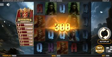 Rampage Golden Hits: Выигрыши
