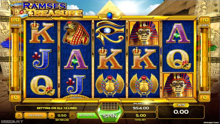 Видео покер Ramses Treasure демо-игра