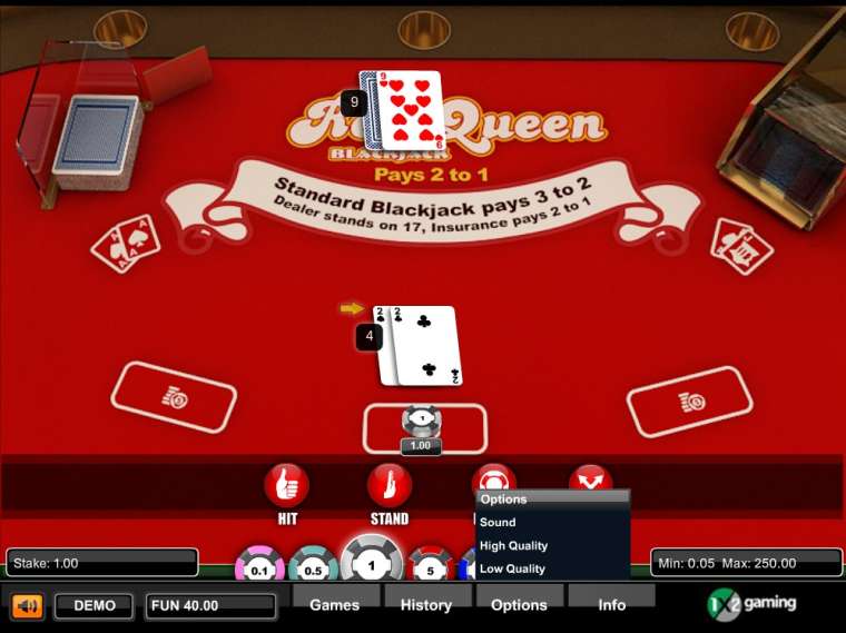 Видео покер Red Queen Blackjack демо-игра