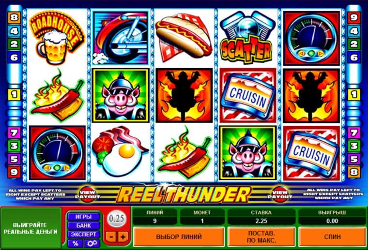 Видео покер Reel Thunder демо-игра