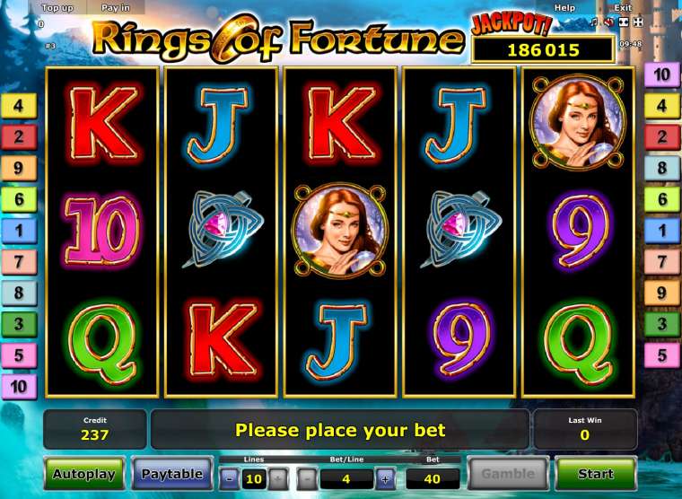 Видео покер Rings of Fortune демо-игра