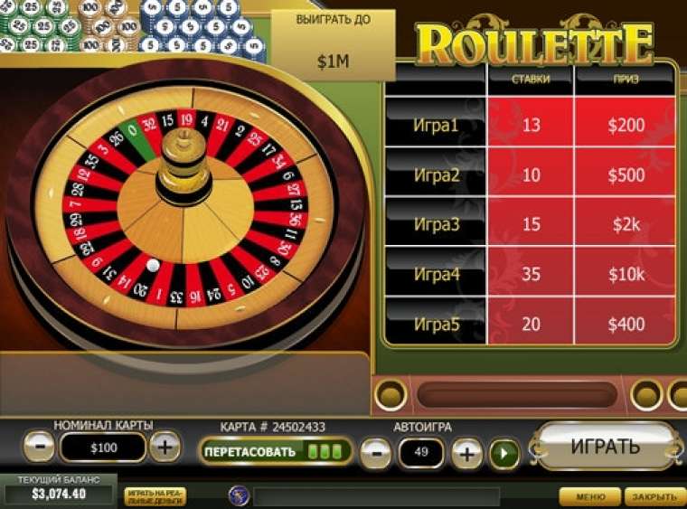 Видео покер Roulette Scratch демо-игра