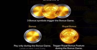 Royal coins 2: Hold and Win: Таблица выплат