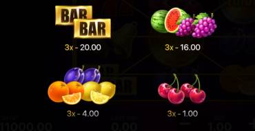 Royal coins 2: Hold and Win: Таблица выплат