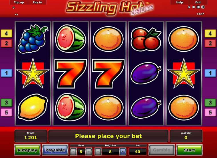 Видео покер Sizzling Hot Deluxe демо-игра