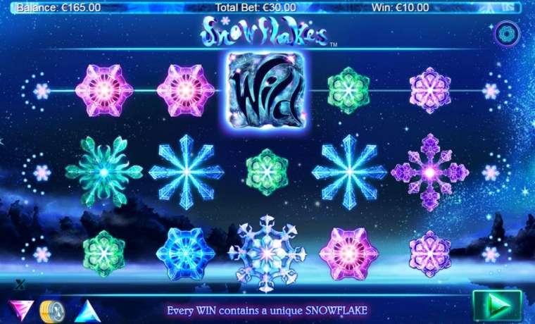Видео покер Snowflakes демо-игра