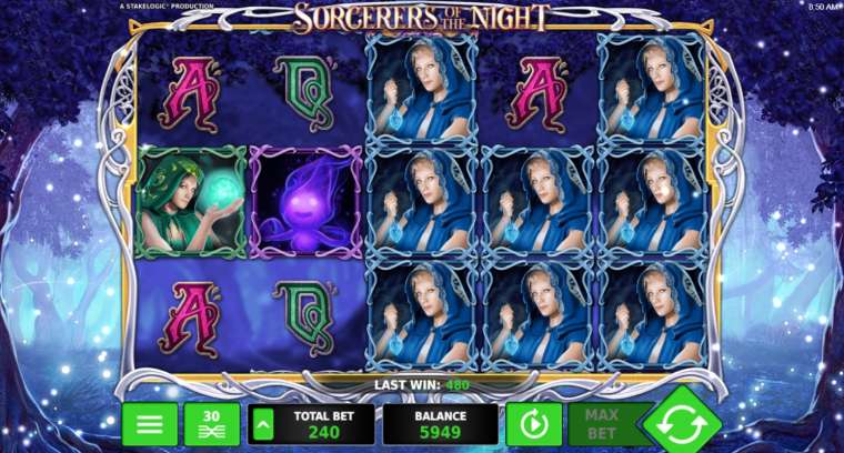 Видео покер Sorcerers of the Night демо-игра