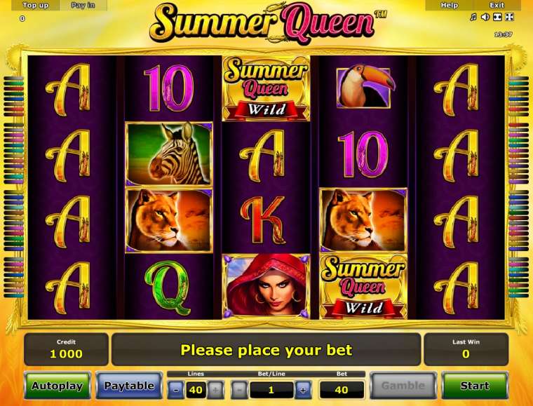 Видео покер Summer Queen демо-игра