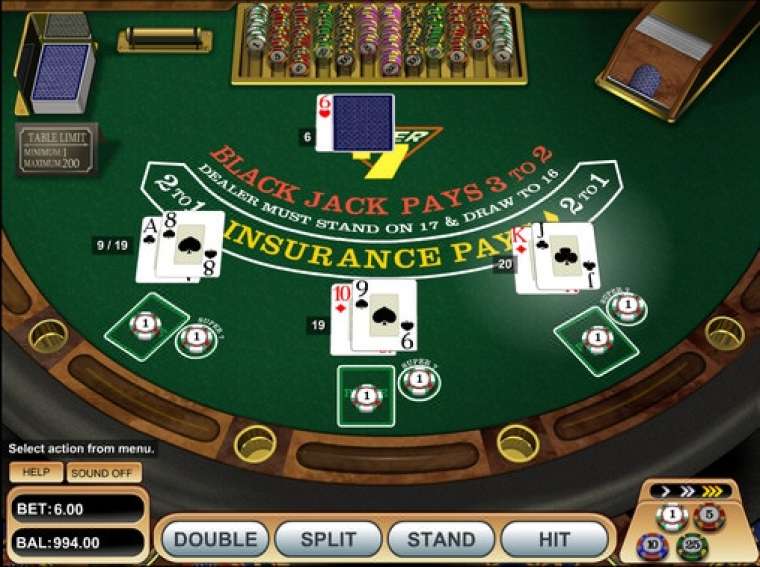 Видео покер Super 7 Blackjack демо-игра