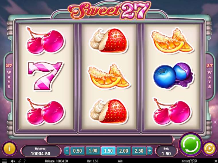 Видео покер Sweet 27 демо-игра