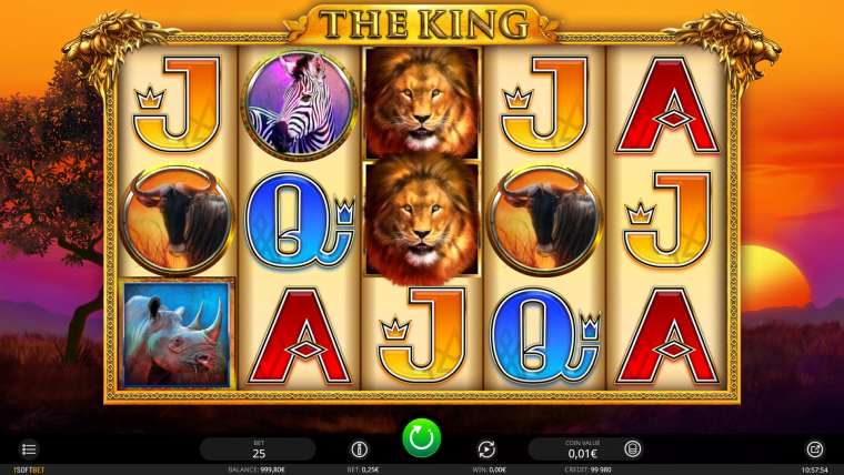 Видео покер The  King демо-игра