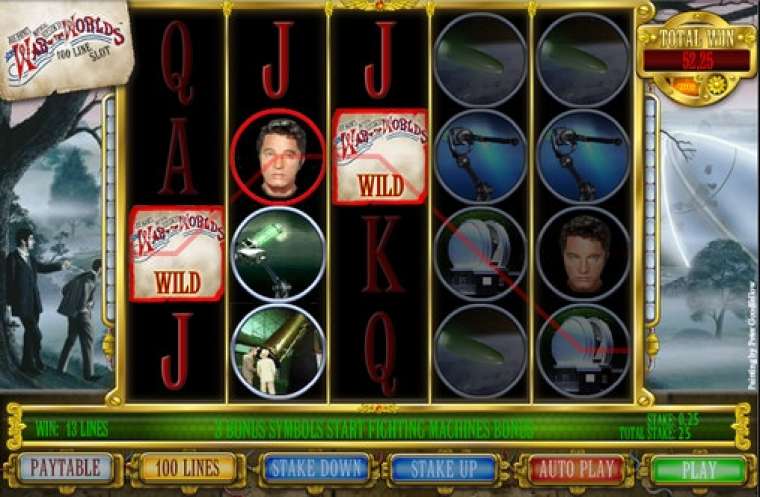 Видео покер The War of the Worlds демо-игра
