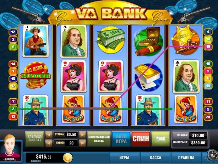 Видео покер Va-Bank демо-игра