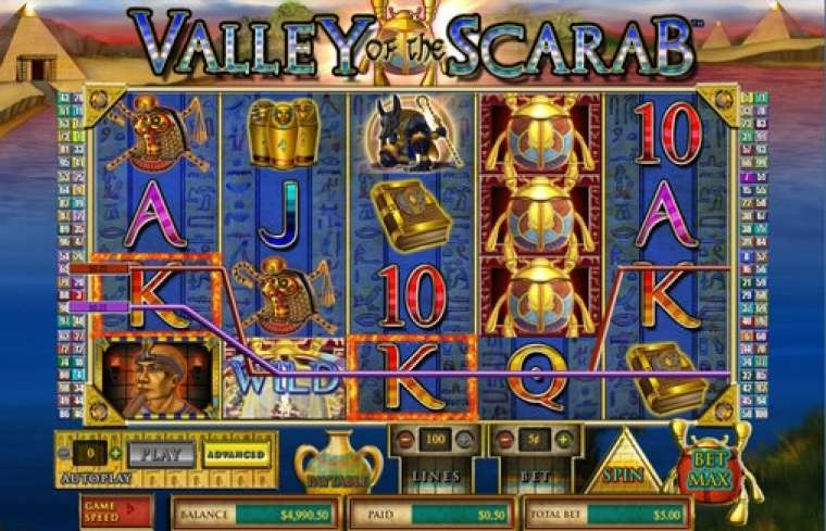 Видео покер Valley of the Scarab демо-игра