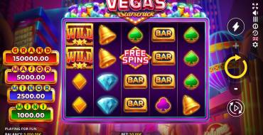 Vegas Starstruck: RUNNING WINS: Интерфейс