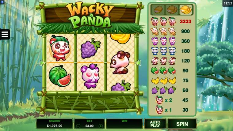 Видео покер Wacky Panda демо-игра