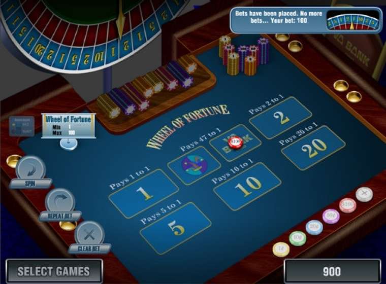 Видео покер Wheel of Fortune демо-игра
