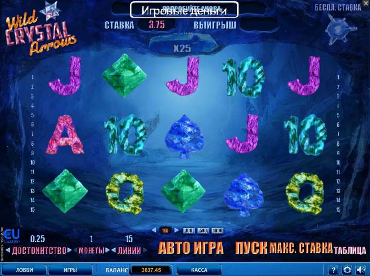 Онлайн слот Wild Crystal Arrows играть