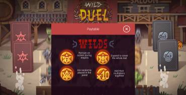Wild Duel: Таблица выплат