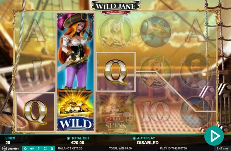 Видео покер Wild Jane: The Lady Pirate демо-игра