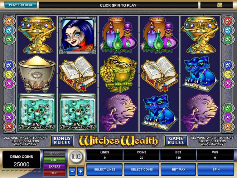 Видео покер Witches Wealth демо-игра