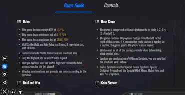 Wolf Strike Hold and Win Extra: Правила