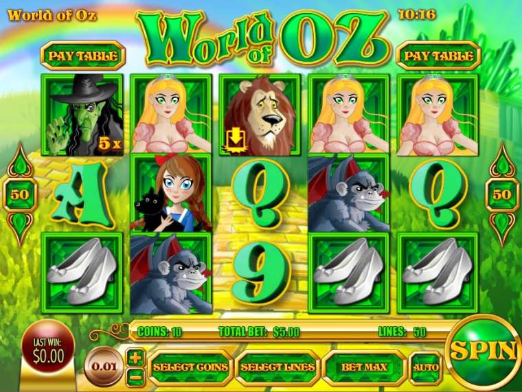 Онлайн слот World of Oz играть