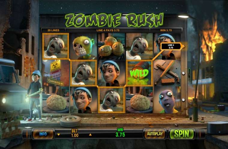 Видео покер Zombie Rush демо-игра