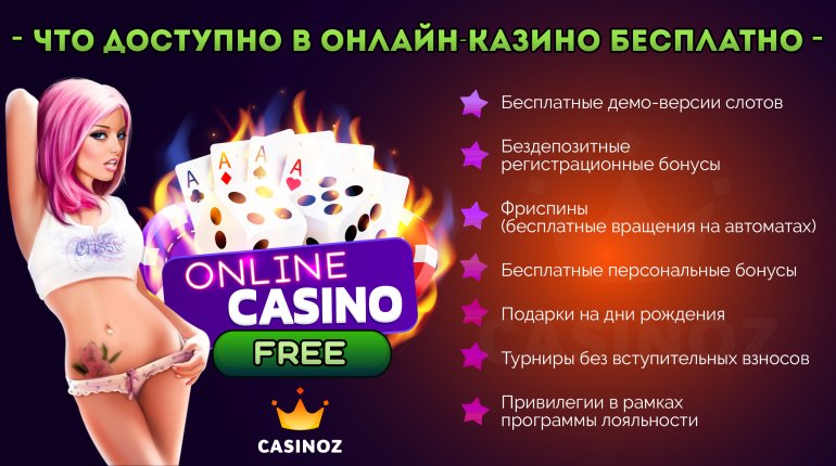бесплатные возможности в онлайн казино