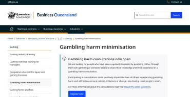 Queensland Office of Liquor and Gaming Regulation: Сайт правительства Квинсленда