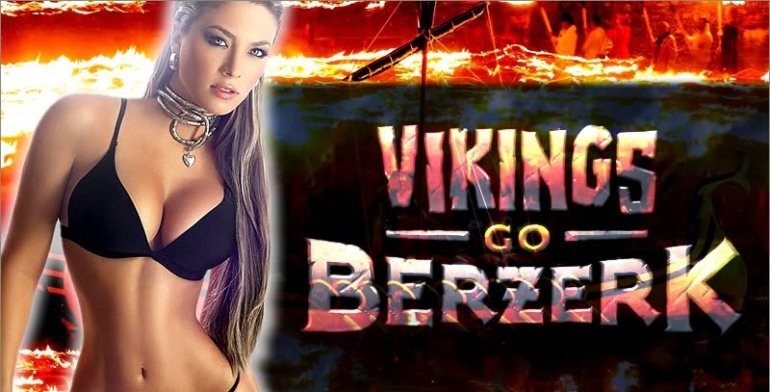 Презентация сллота Viking go berzerk  от сексуальной модели в черном белье